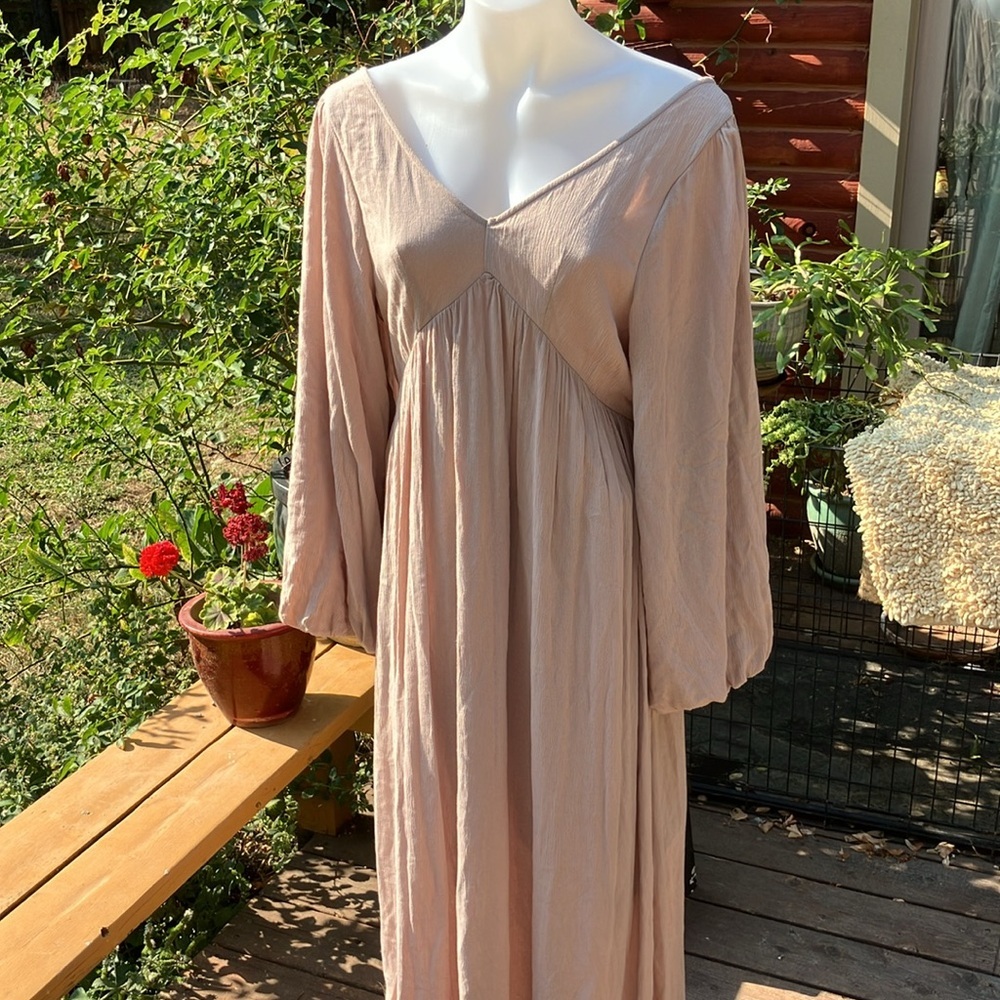 L Love Self maxi dress with tie lace back M - Picture 11 of 14